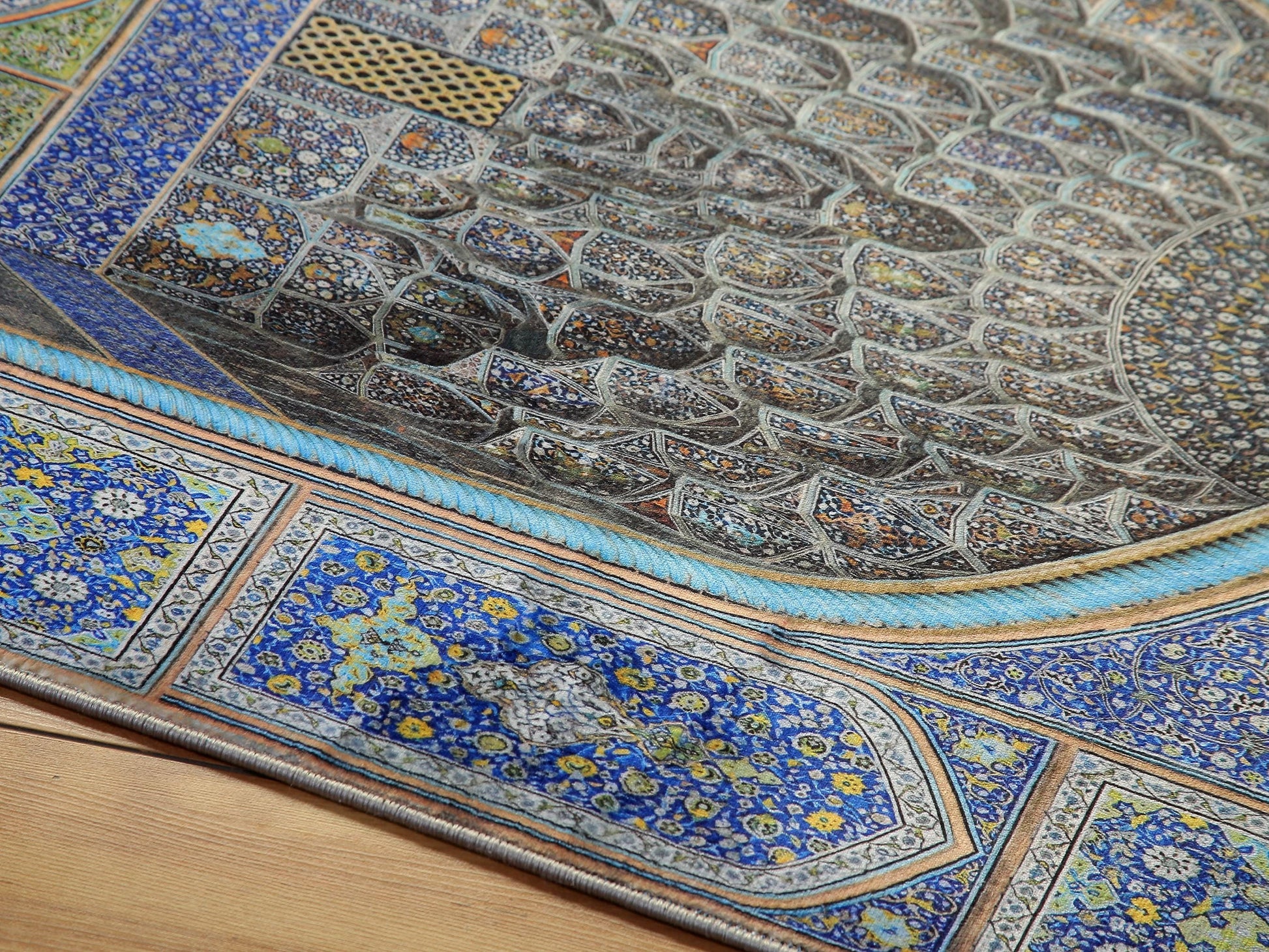 Turkish Prayer Rug, Ottoman Design, Soft Muslim Prayer Mat