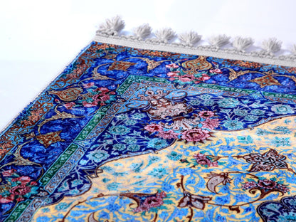 Turkish Prayer Rug, Ottoman Design, Muslim Prayer Mat