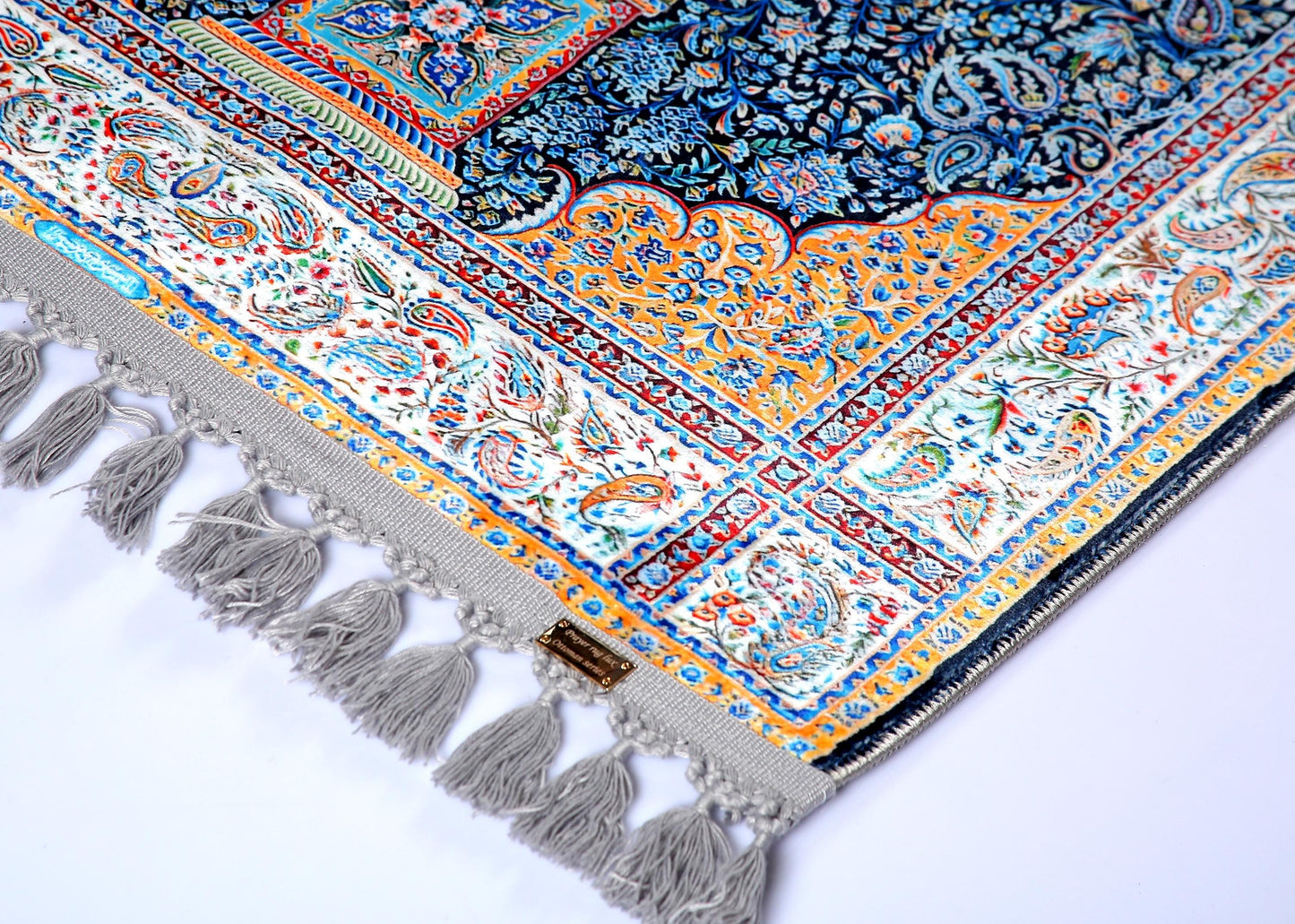 Turkish Prayer Rug, Ottoman Design, Soft Muslim Prayer Mat
