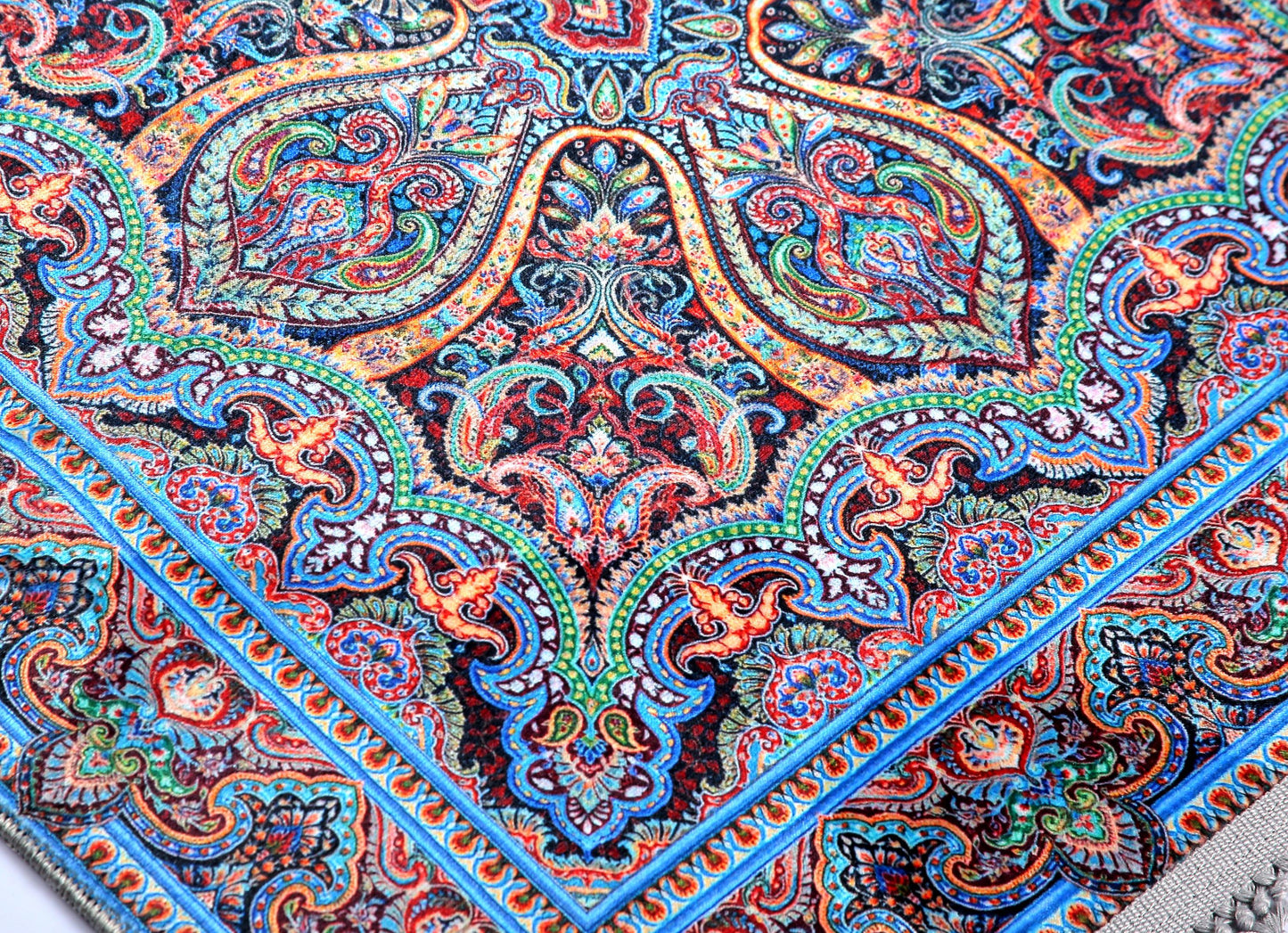Turkish Prayer Rug, Ottoman Design, Soft Muslim Prayer Mat
