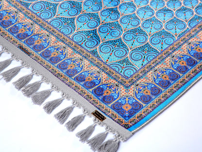 Turkish Prayer Rug, Ottoman Design, Soft Muslim Prayer Mat