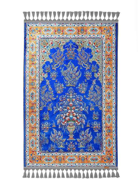 Turkish Prayer Rug, Ottoman Design, Soft Muslim Prayer Mat