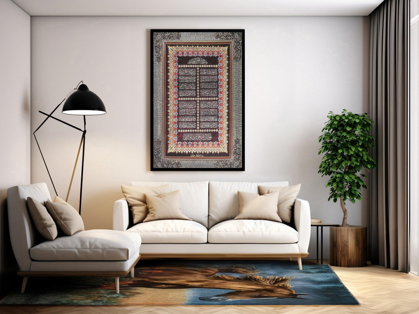 Turkish Prayer Rug, Soft Muslim Prayer Mat, Ottoman Design