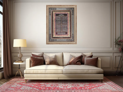 Turkish Prayer Rug, Soft Muslim Prayer Mat, Ottoman Design