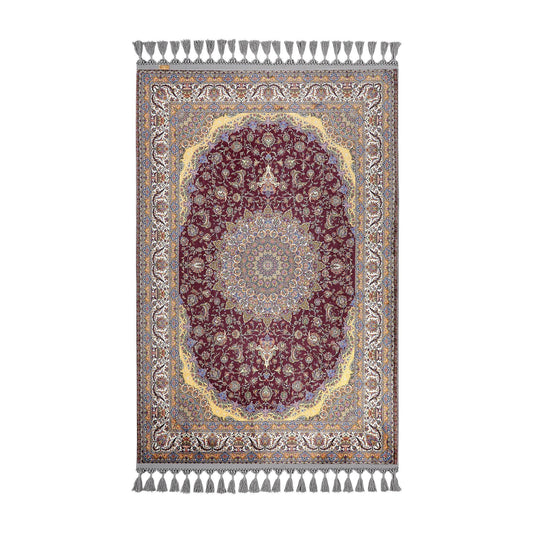 Turkish Prayer Rug, Soft Muslim Prayer Mat, Ottoman Design