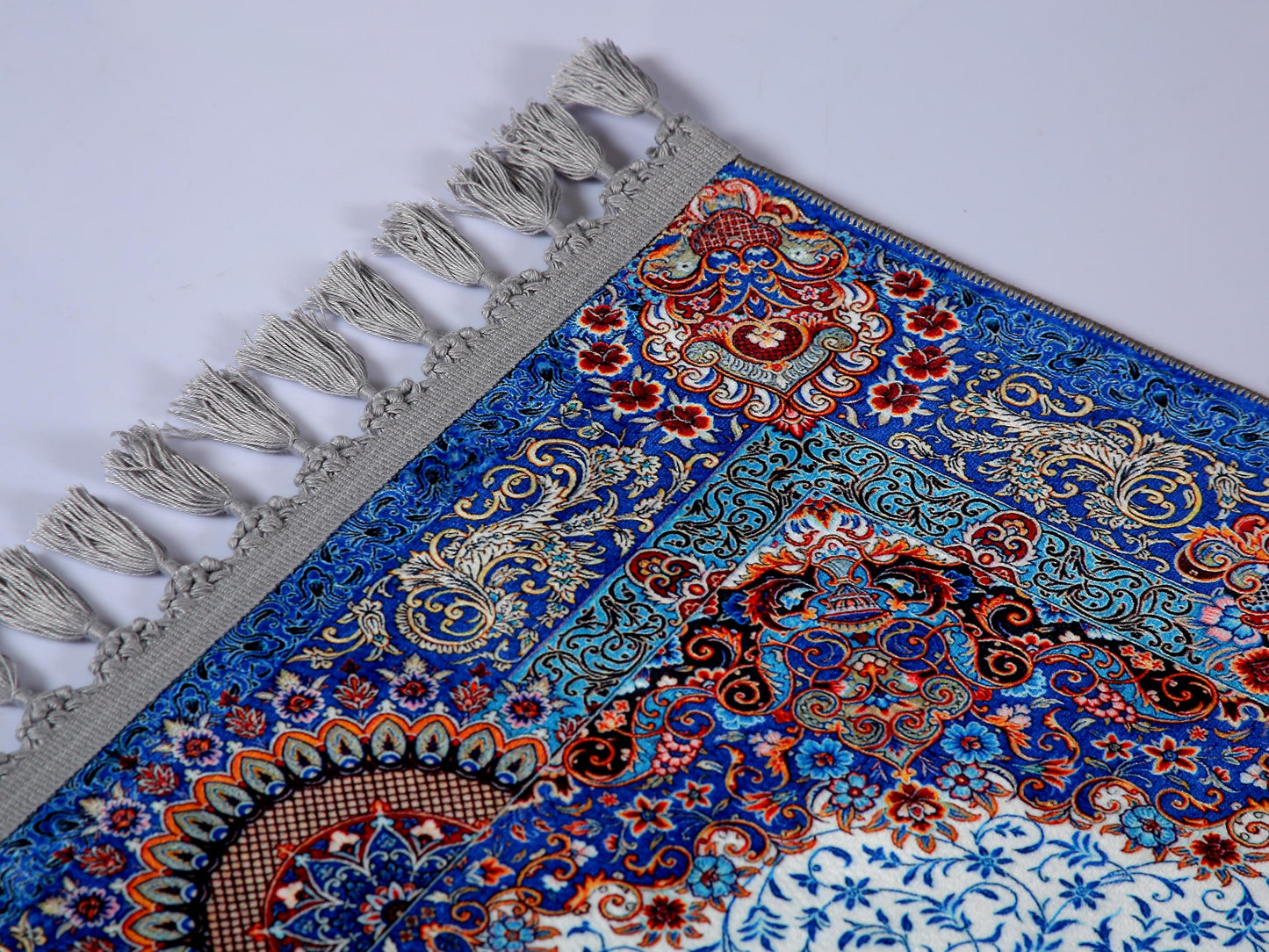 Turkish Prayer Rug, Soft Muslim Prayer Mat, Ottoman Design