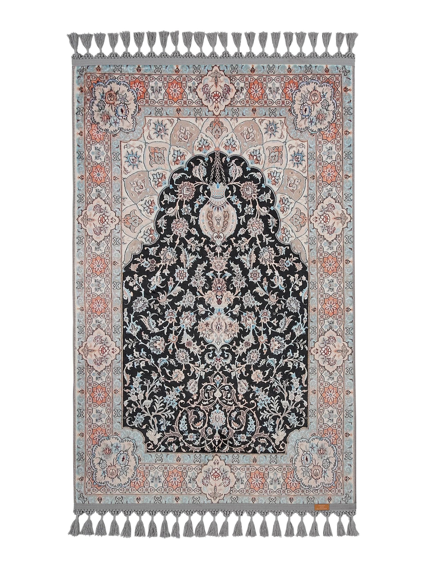 Turkish Prayer Rug, Soft Muslim Prayer Mat, Ottoman Design