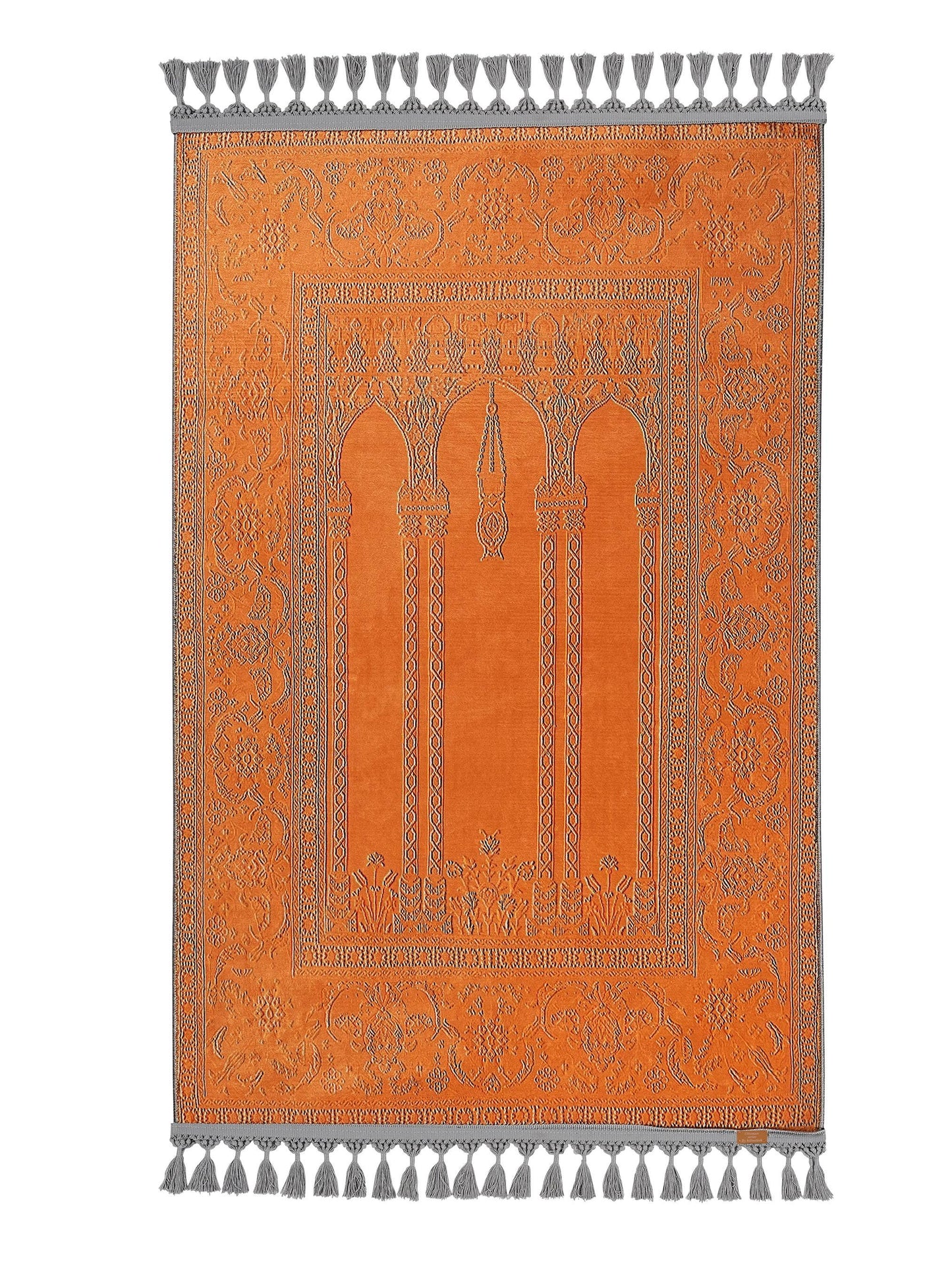 Turkish Prayer Rug, Soft Muslim Prayer Mat, Ottoman Design