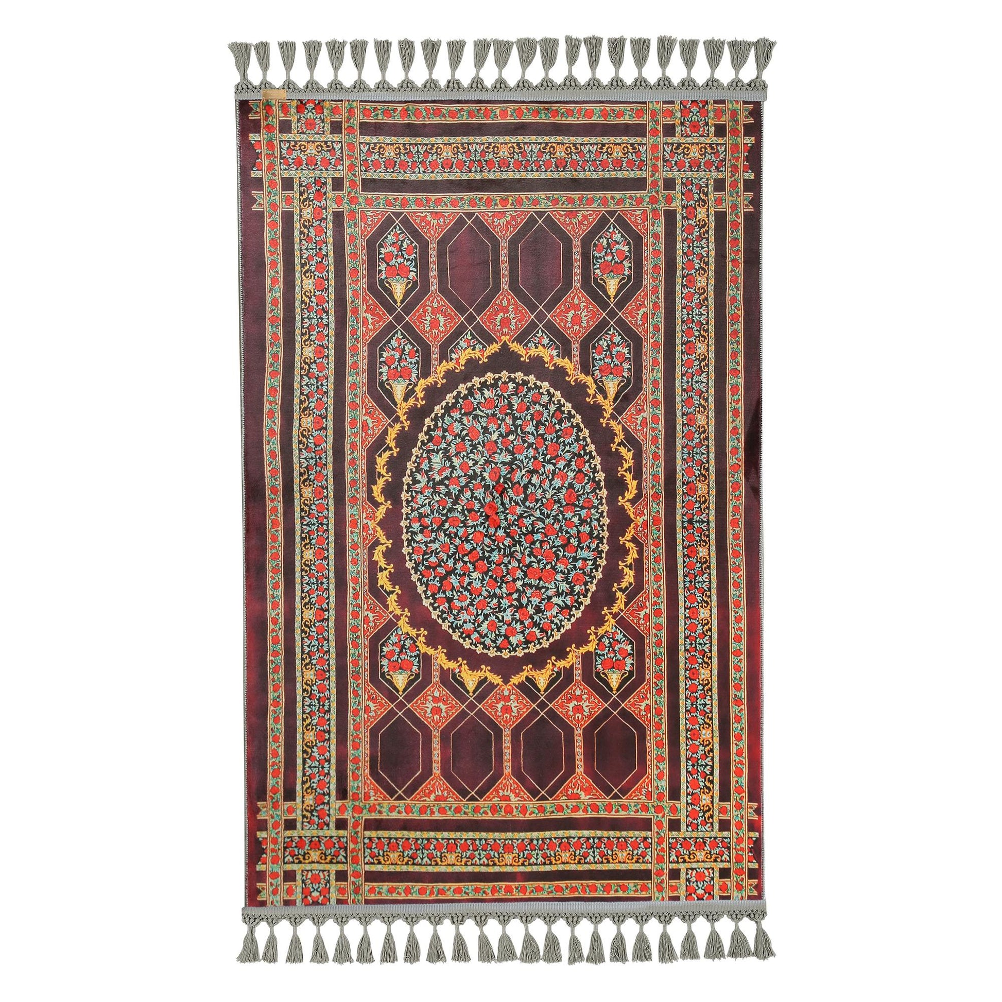 Turkish Prayer Rug, Ottoman Design, Soft Muslim Prayer Mat