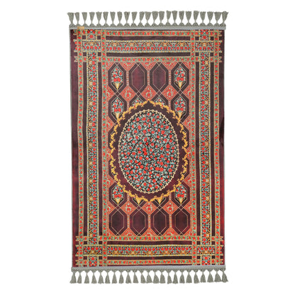 Turkish Prayer Rug, Ottoman Design, Soft Muslim Prayer Mat