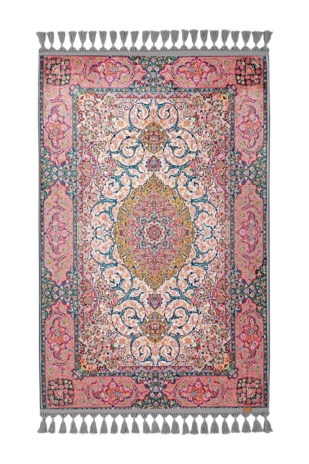 Turkish Prayer Rug, Ottoman Design, Soft Muslim Prayer Mat