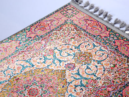 Turkish Prayer Rug, Ottoman Design, Soft Muslim Prayer Mat