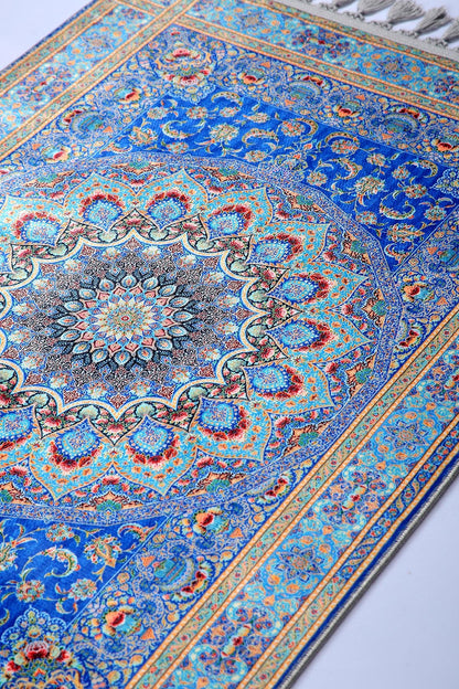 Turkish Prayer Rug, Ottoman Design, Muslim Prayer Mat