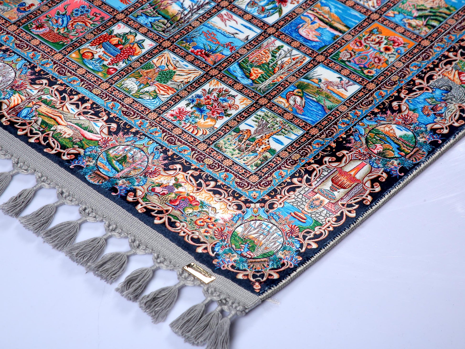 Turkish Prayer Rug, Soft Muslim Prayer Mat, Ottoman Design
