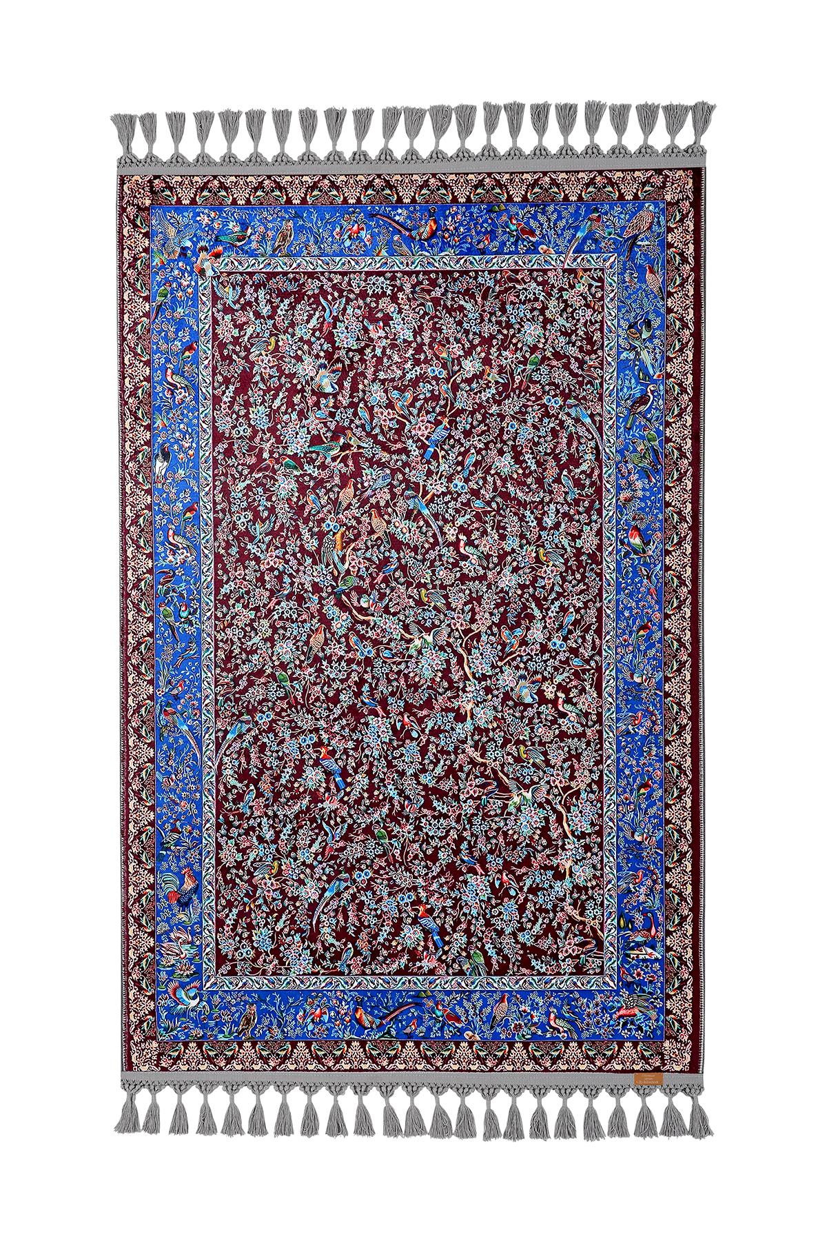 Turkish Prayer Rug, Soft Muslim Prayer Mat, Ottoman Design