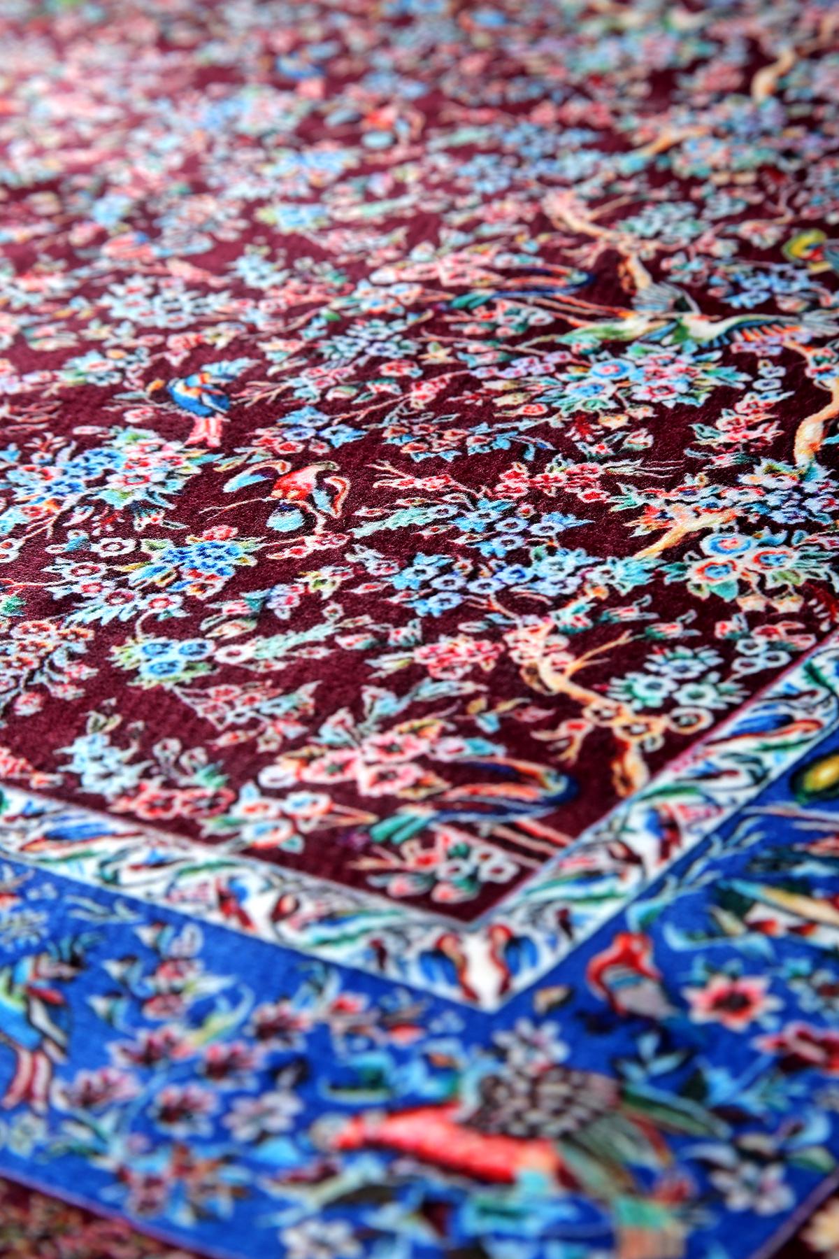 Turkish Prayer Rug, Soft Muslim Prayer Mat, Ottoman Design