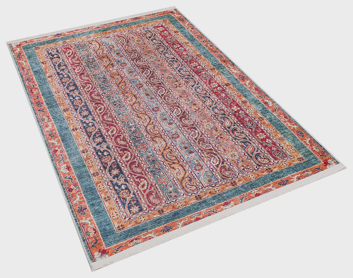 Vintage Red oriental Rug: Washable Living Room Carpet