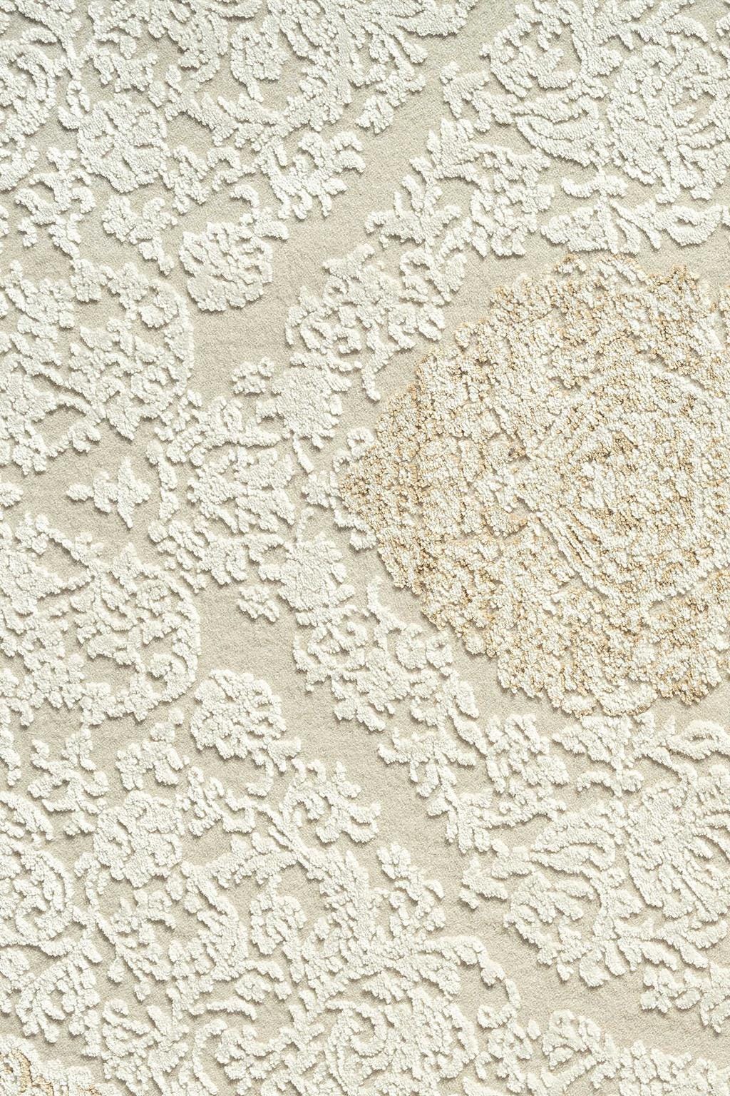 8x11 ft, Beige Classic oriental Bamboo Rug: Fine Medallion carpet