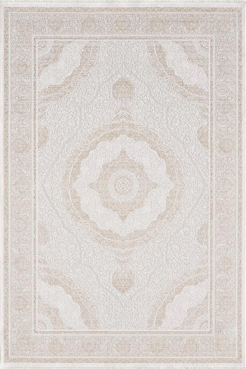 8x11 ft, Beige Classic oriental Bamboo Rug: Fine Medallion carpet