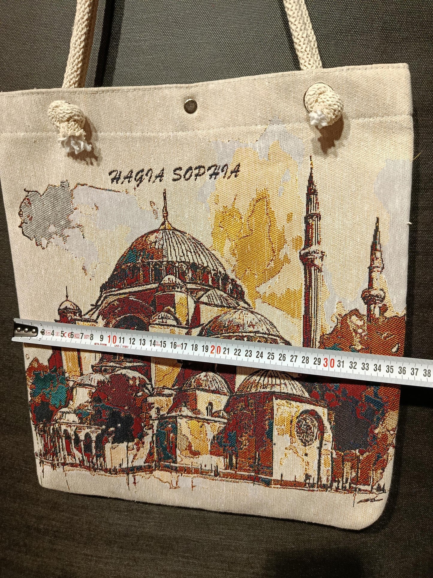 Hagia Sophia Tote Bag: Organic Cotton Shoulder Bag