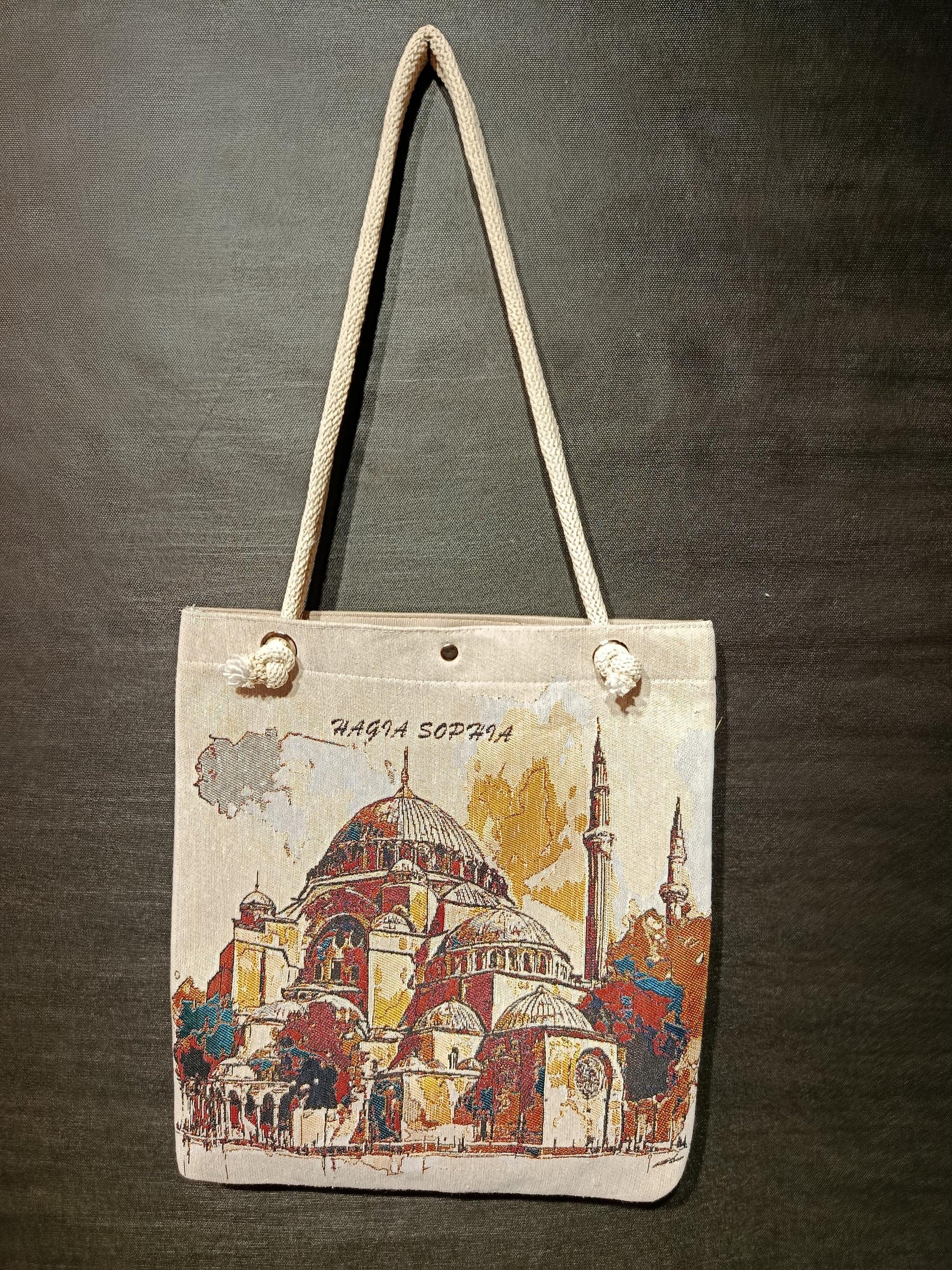 Hagia Sophia Tote Bag: Organic Cotton Shoulder Bag