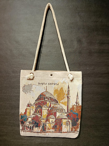 Hagia Sophia Tote Bag: Organic Cotton Shoulder Bag
