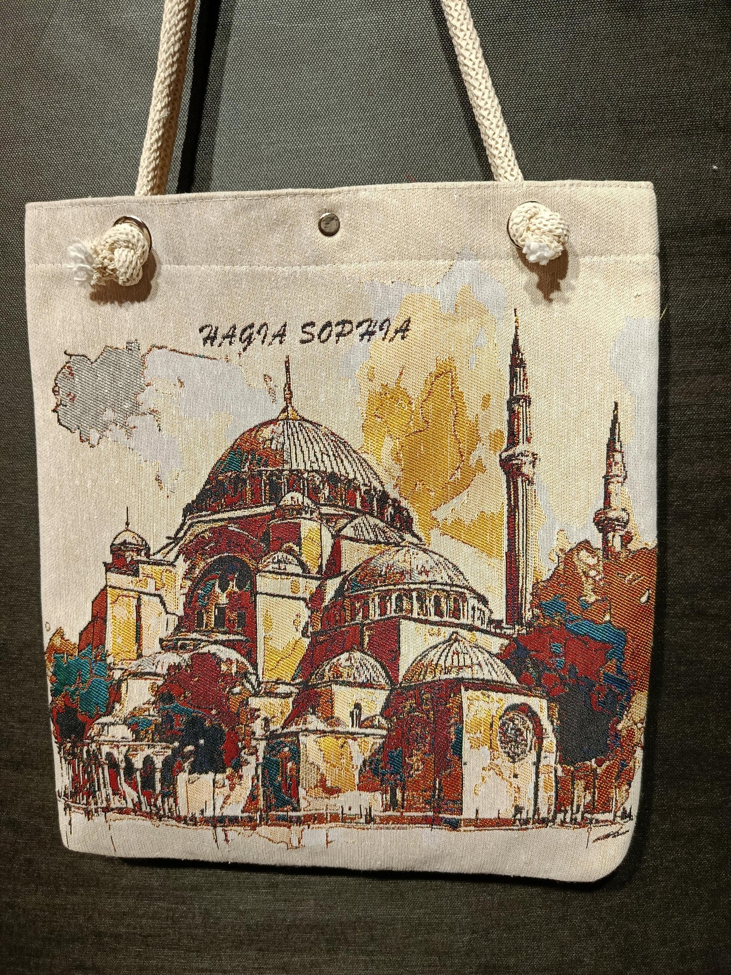 Hagia Sophia Tote Bag: Organic Cotton Shoulder Bag