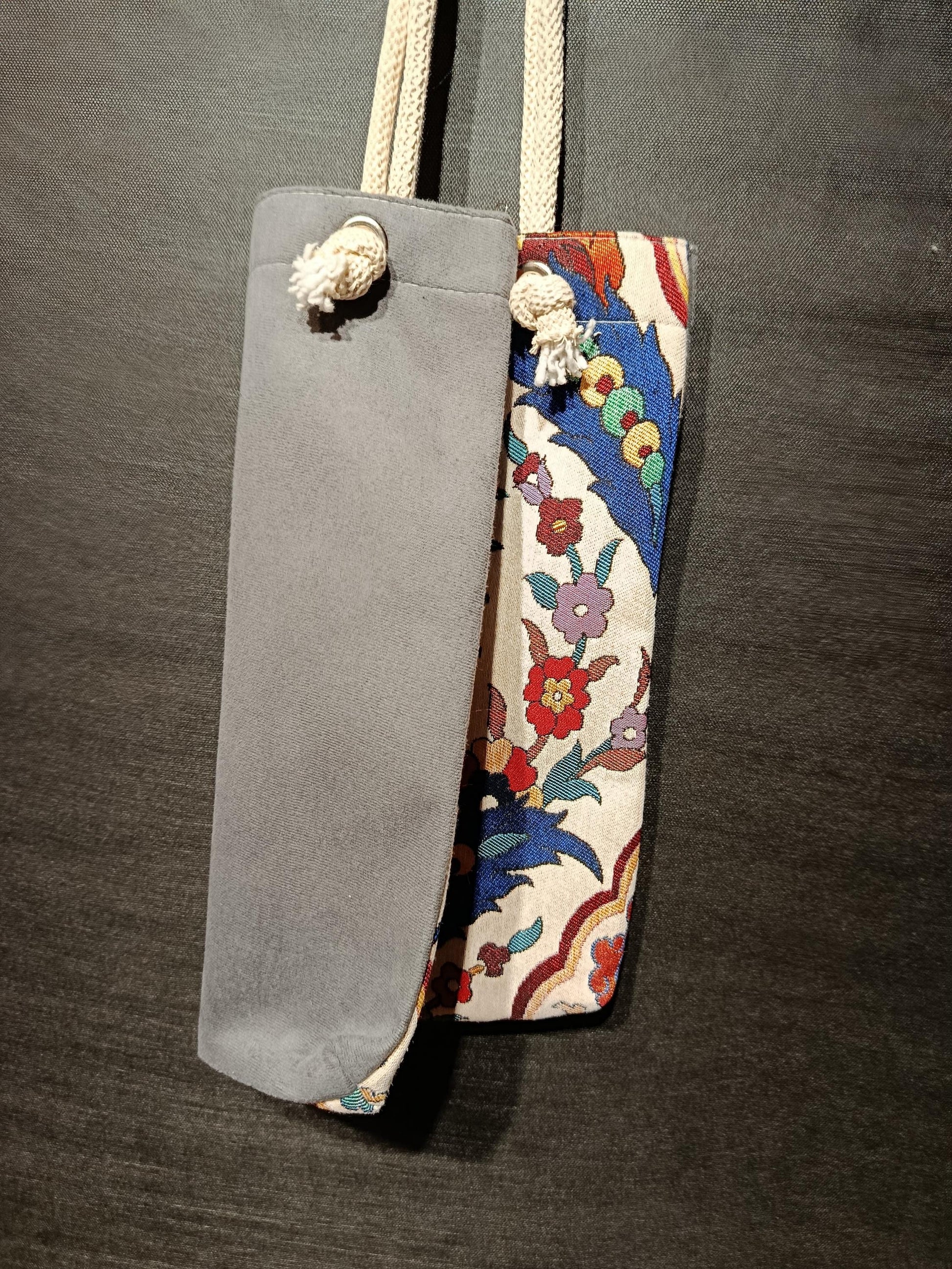 Floral Print Shoulder Bag: Handmade Cotton Blend Tote
