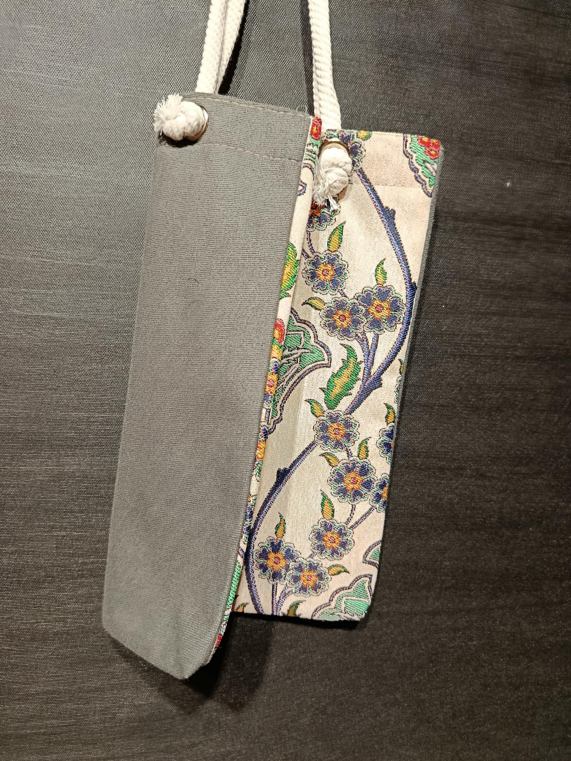 Handmade Floral Shoulder Bag: Organic Cotton Blend Tote
