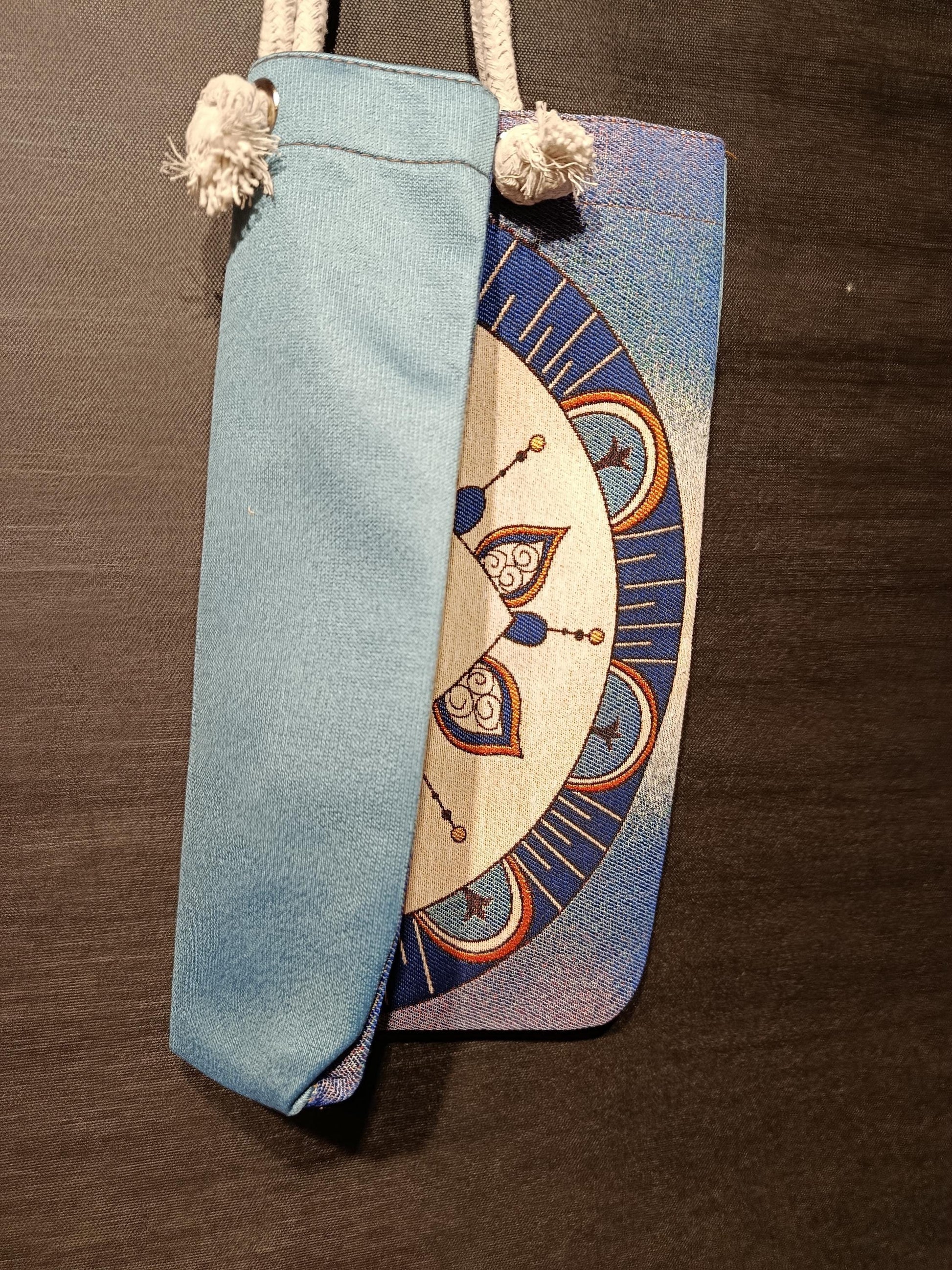 Handmade Shoulder Bag: Evil Eye Design, Cotton Blend (35x45cm)
