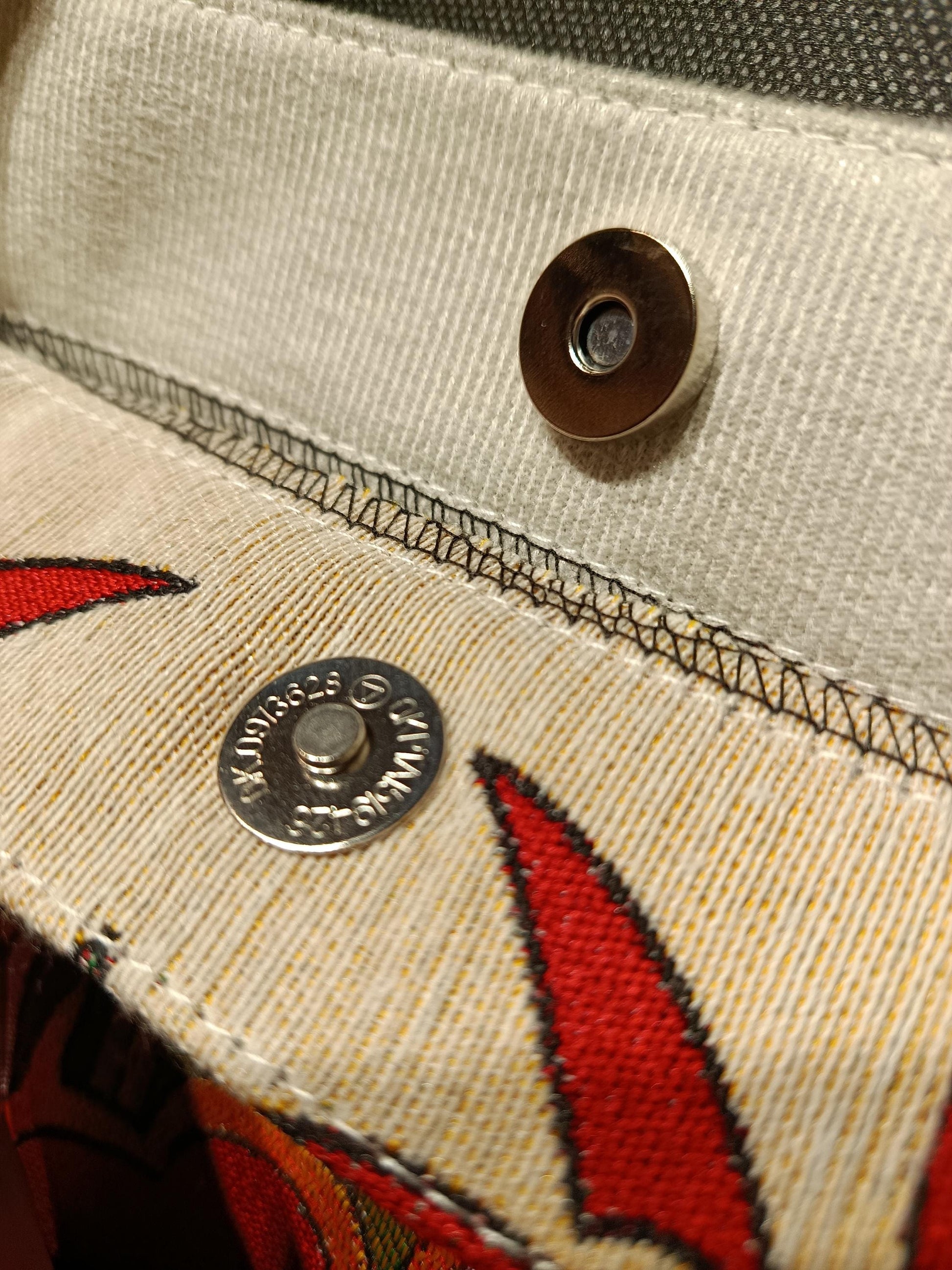 Handmade Floral Shoulder Bag: Organic Cotton Blend Tote
