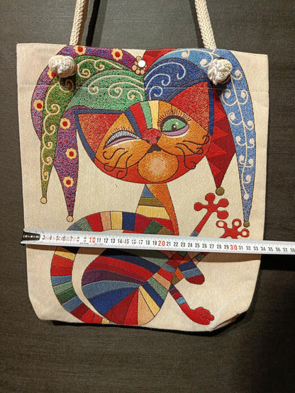 Handmade Cats of Istanbul Shoulder Bag