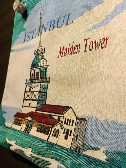 Maiden Tower Tote Bag: Organic Cotton Shoulder Bag
