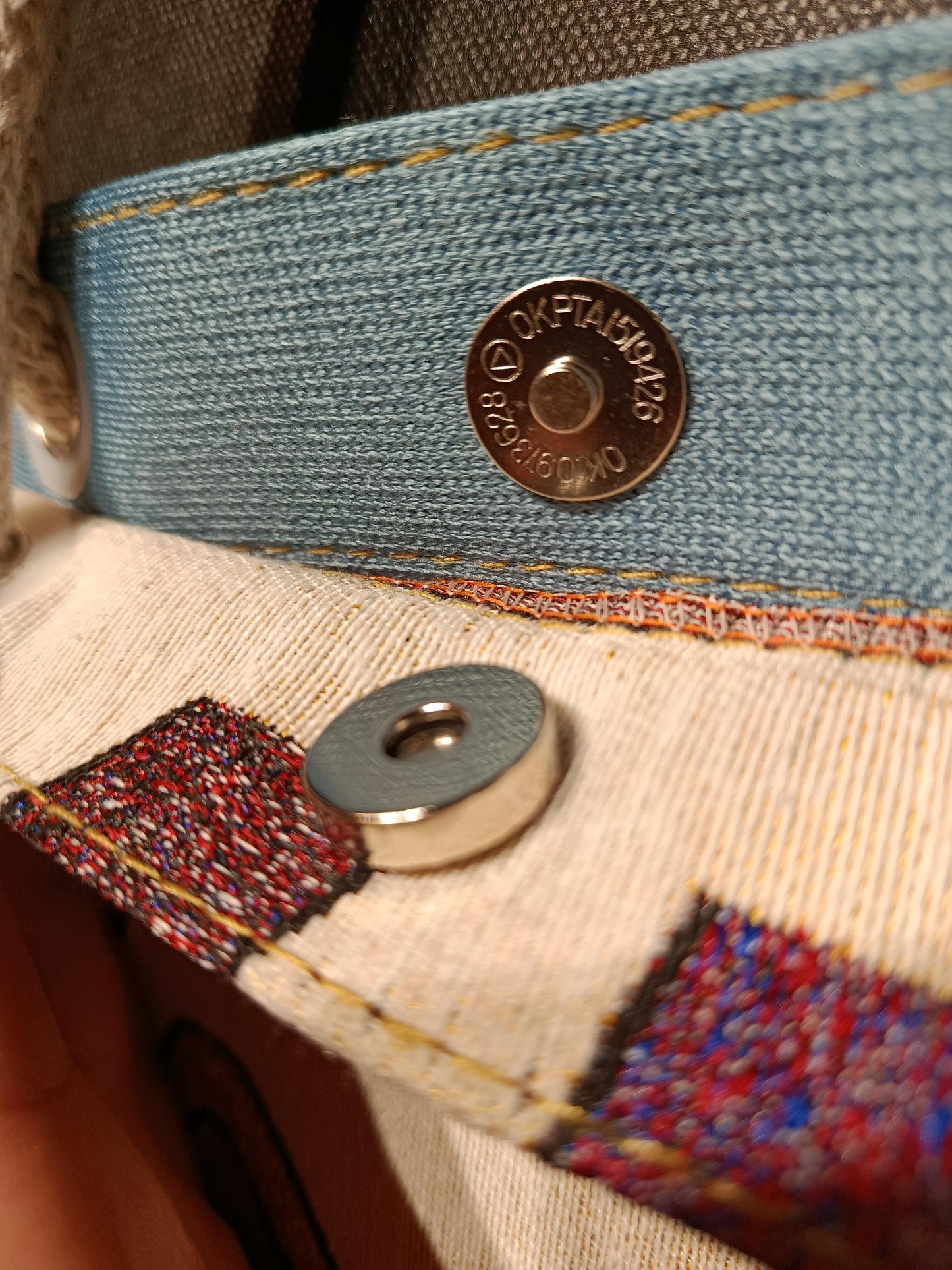 Handmade Cotton Shoulder Bag: Cartoon Cats Tote