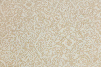 7x10 ft, Black Classic Silk Rug with paisley desing on the border, fine fringes