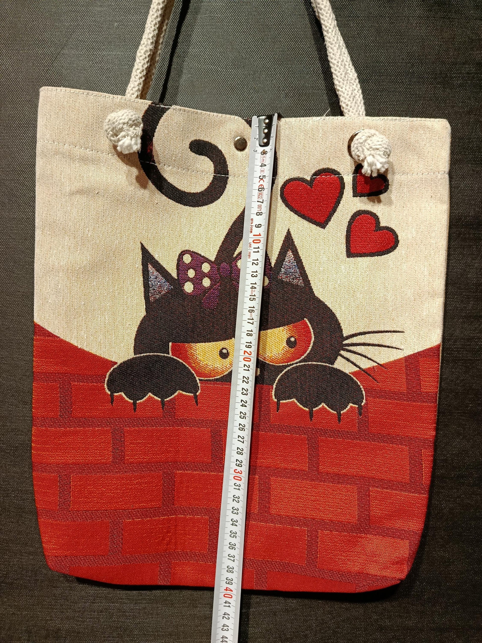 Cats in Istanbul Shoulder Bag: Handmade Organic Cotton Blend