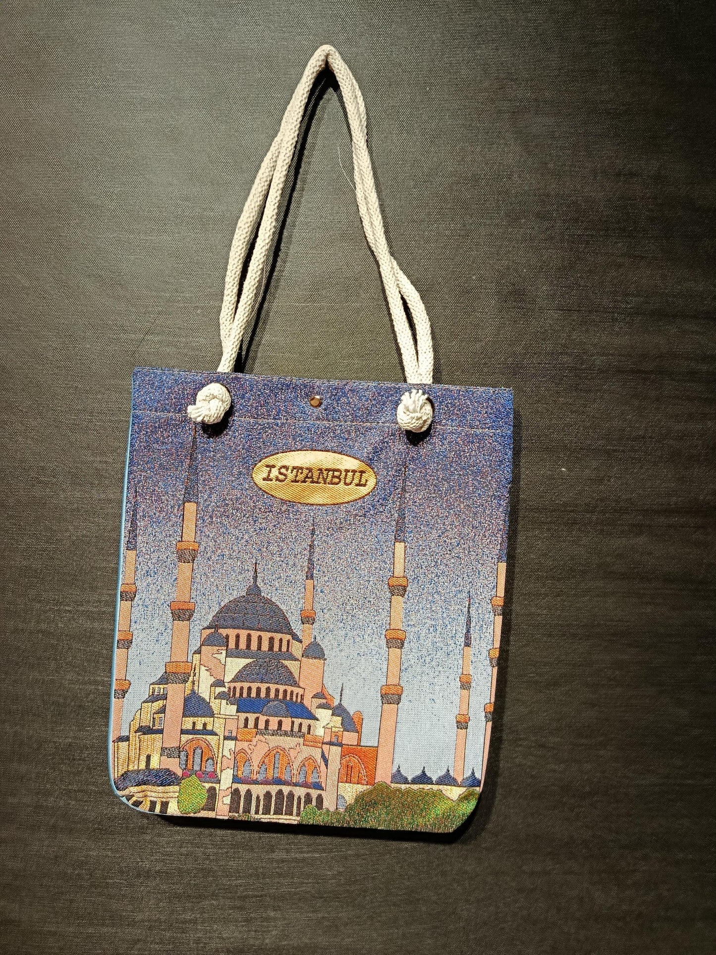 Blue Mosque Bag: Istanbul Print Shoulder Bag