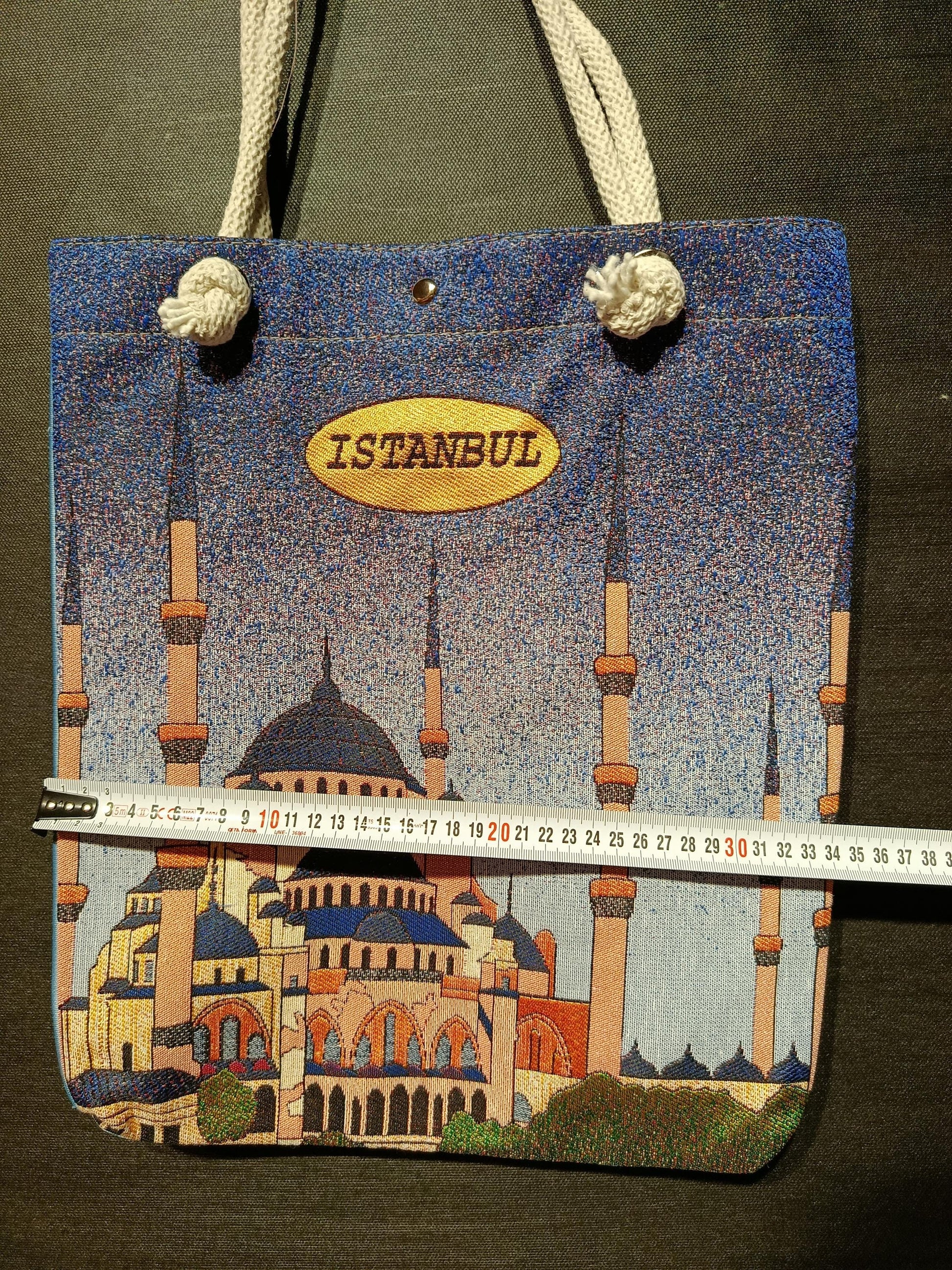 Blue Mosque Bag: Istanbul Print Shoulder Bag