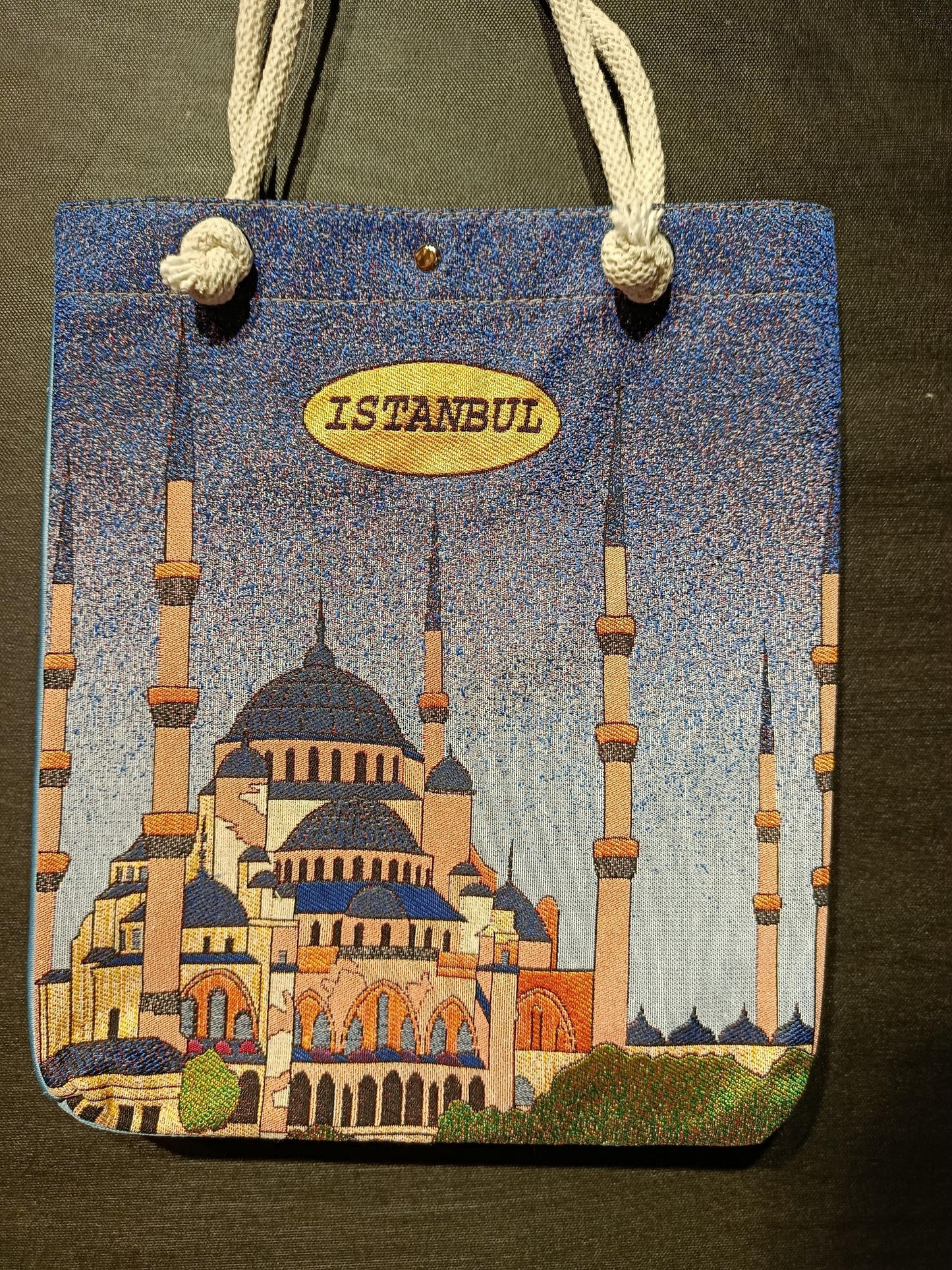 Blue Mosque Bag: Istanbul Print Shoulder Bag