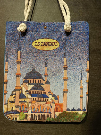 Blue Mosque Bag: Istanbul Print Shoulder Bag