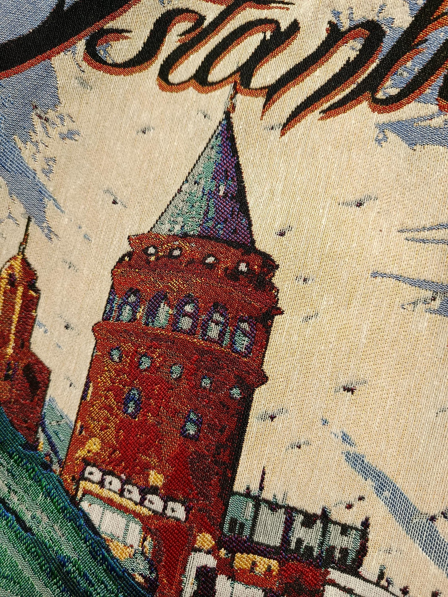 Galata Tower Tote Bag: Organic Cotton Shoulder Bag