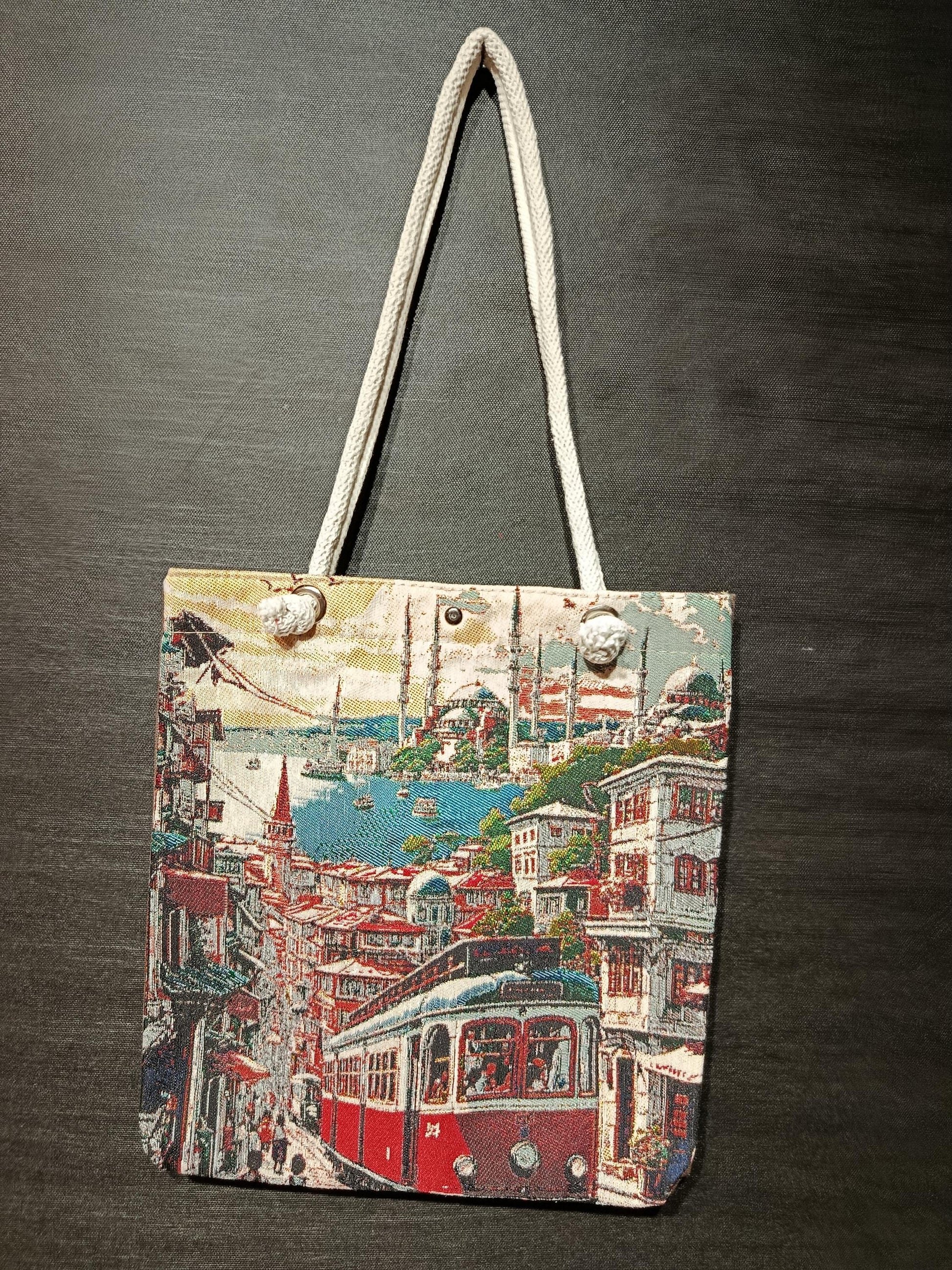 Istanbul Shoulder Bag: Handmade Cotton Blend Tote (35cmx45cm)