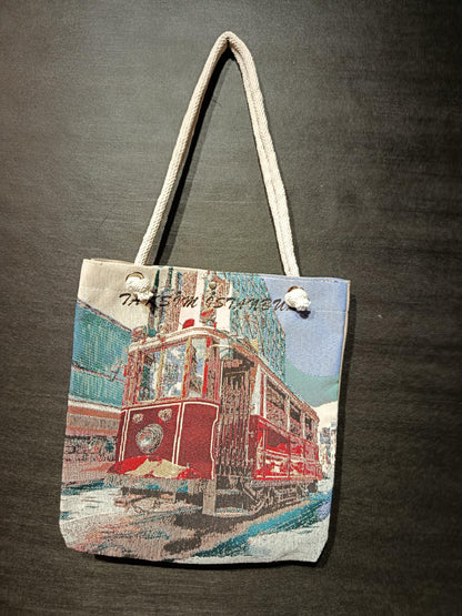 Istanbul Tote Bag: Organic Cotton Shoulder Bag