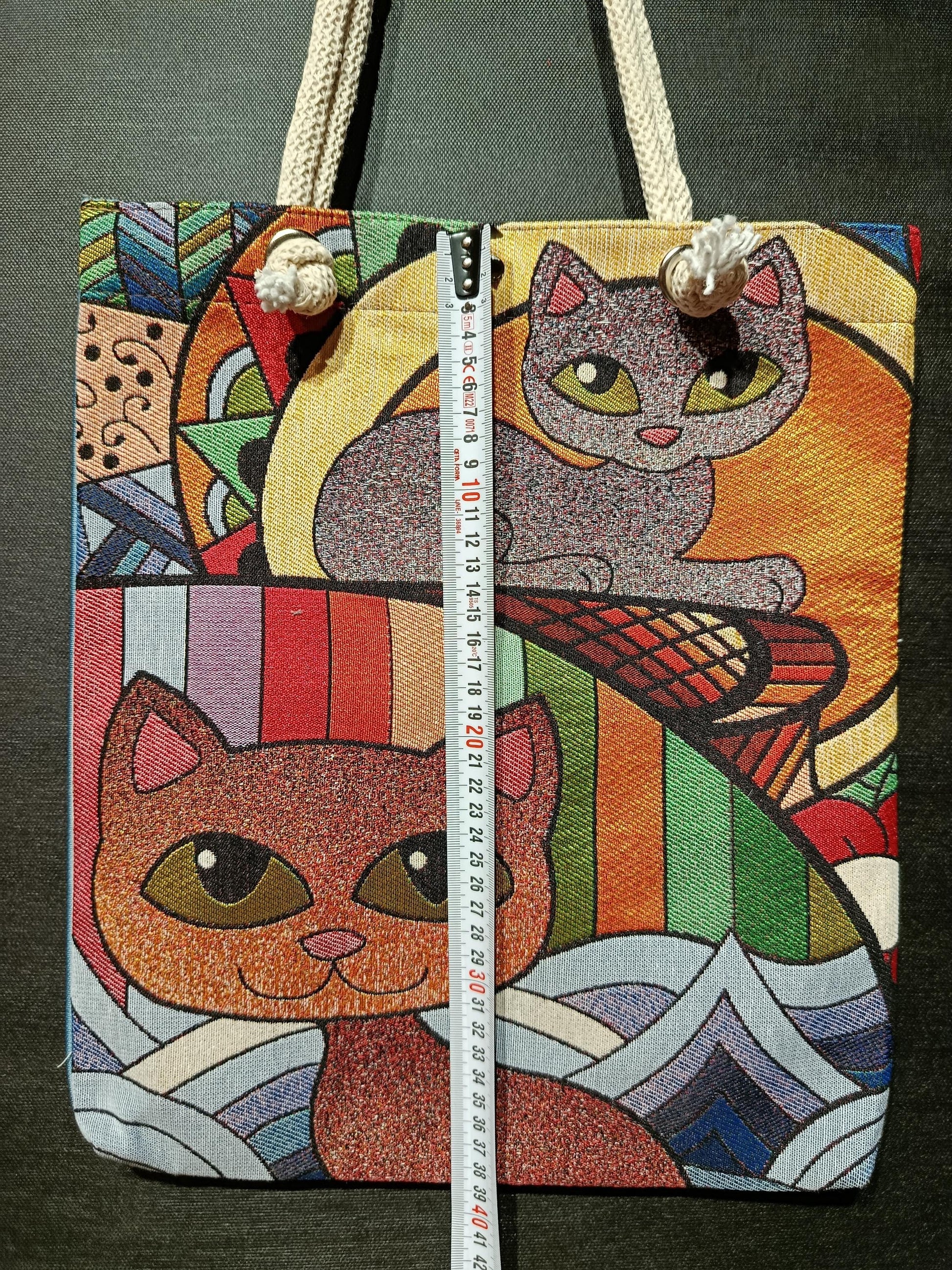 Cats of Istanbul Tote Bag: Handmade Shoulder Bag