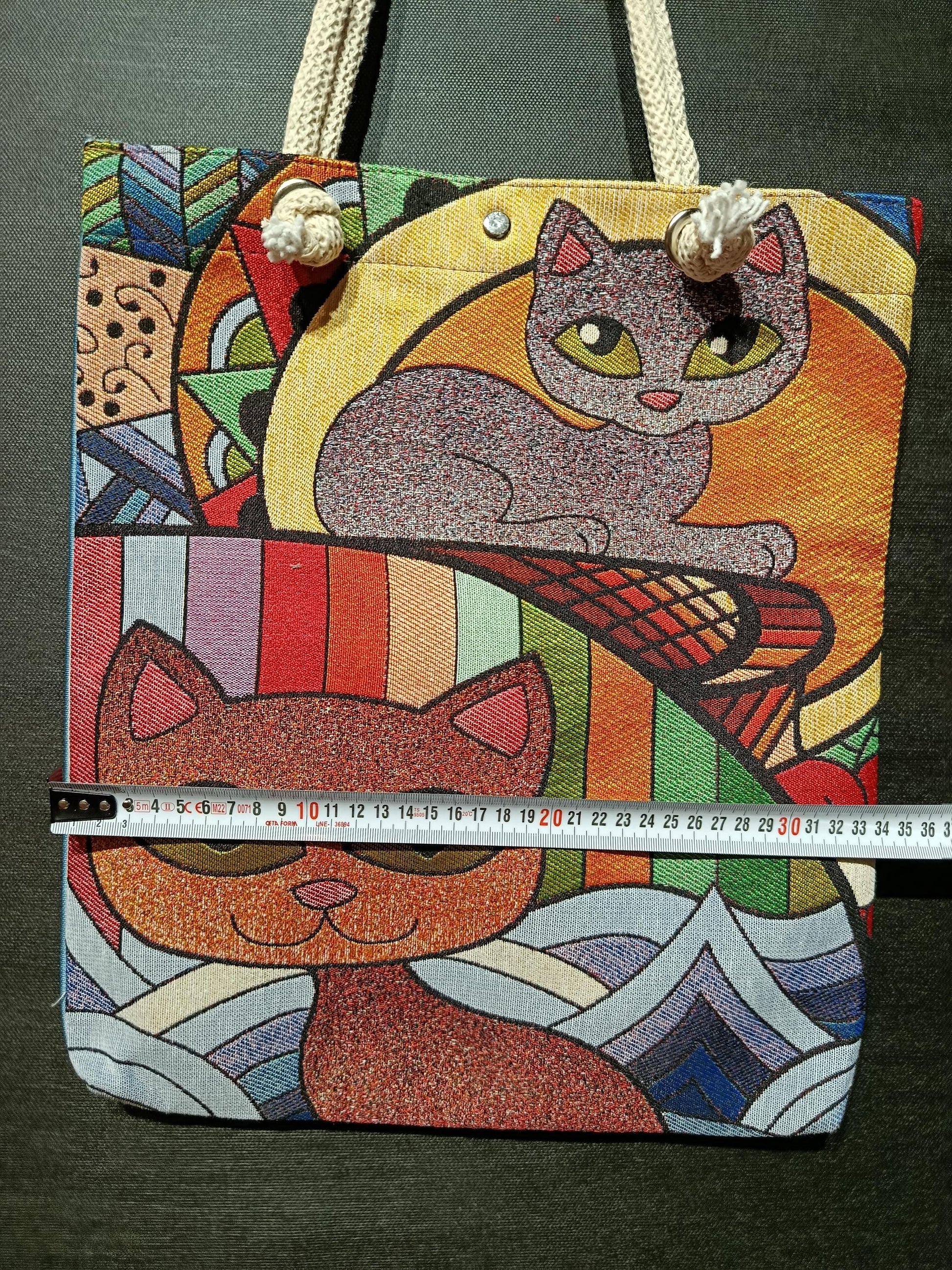 Cats of Istanbul Tote Bag: Handmade Shoulder Bag