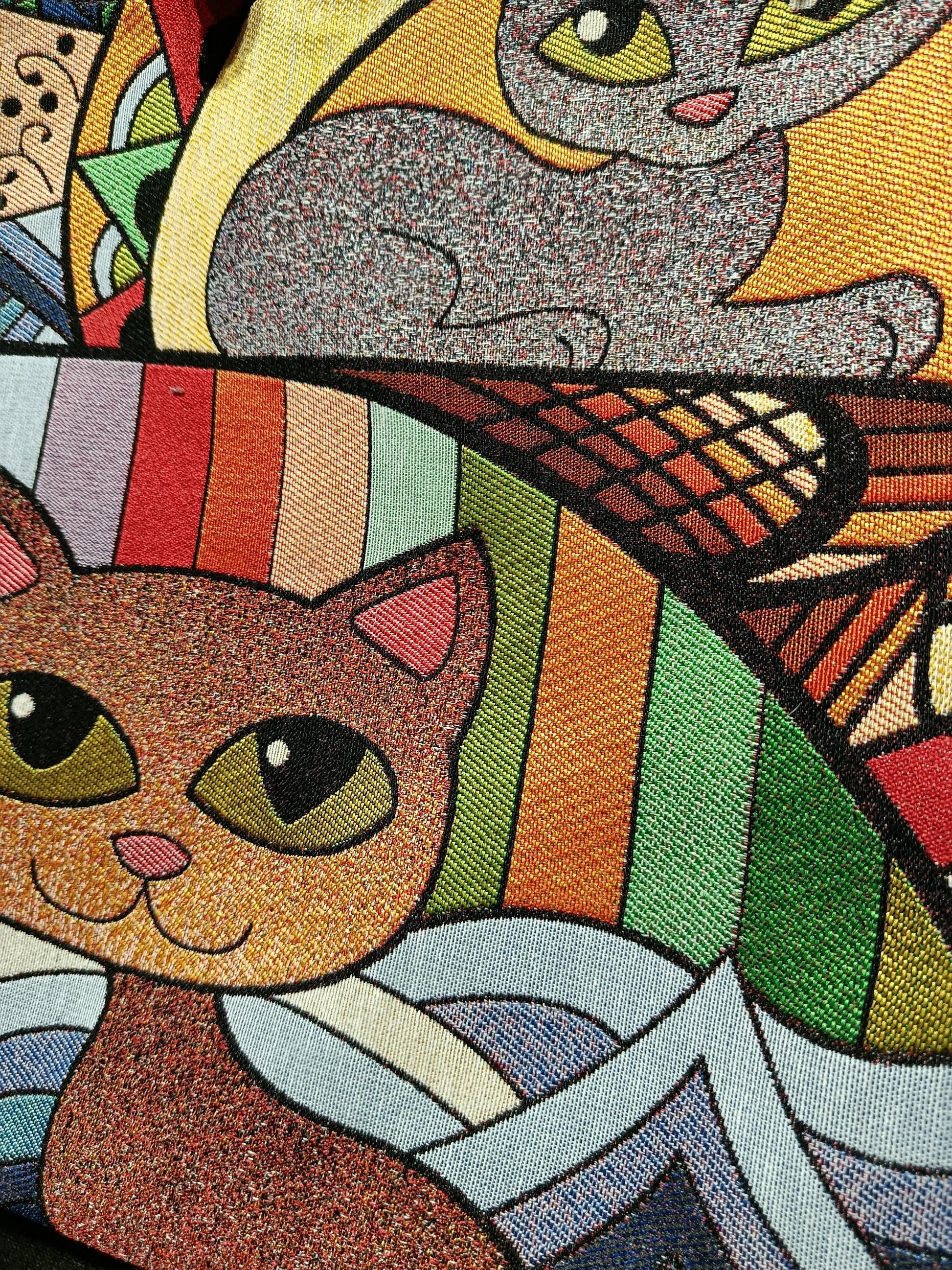 Cats of Istanbul Tote Bag: Handmade Shoulder Bag