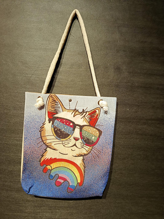 Cats in Istanbul Tote Bag: Handmade Shoulder Bag (35cmx45cm)