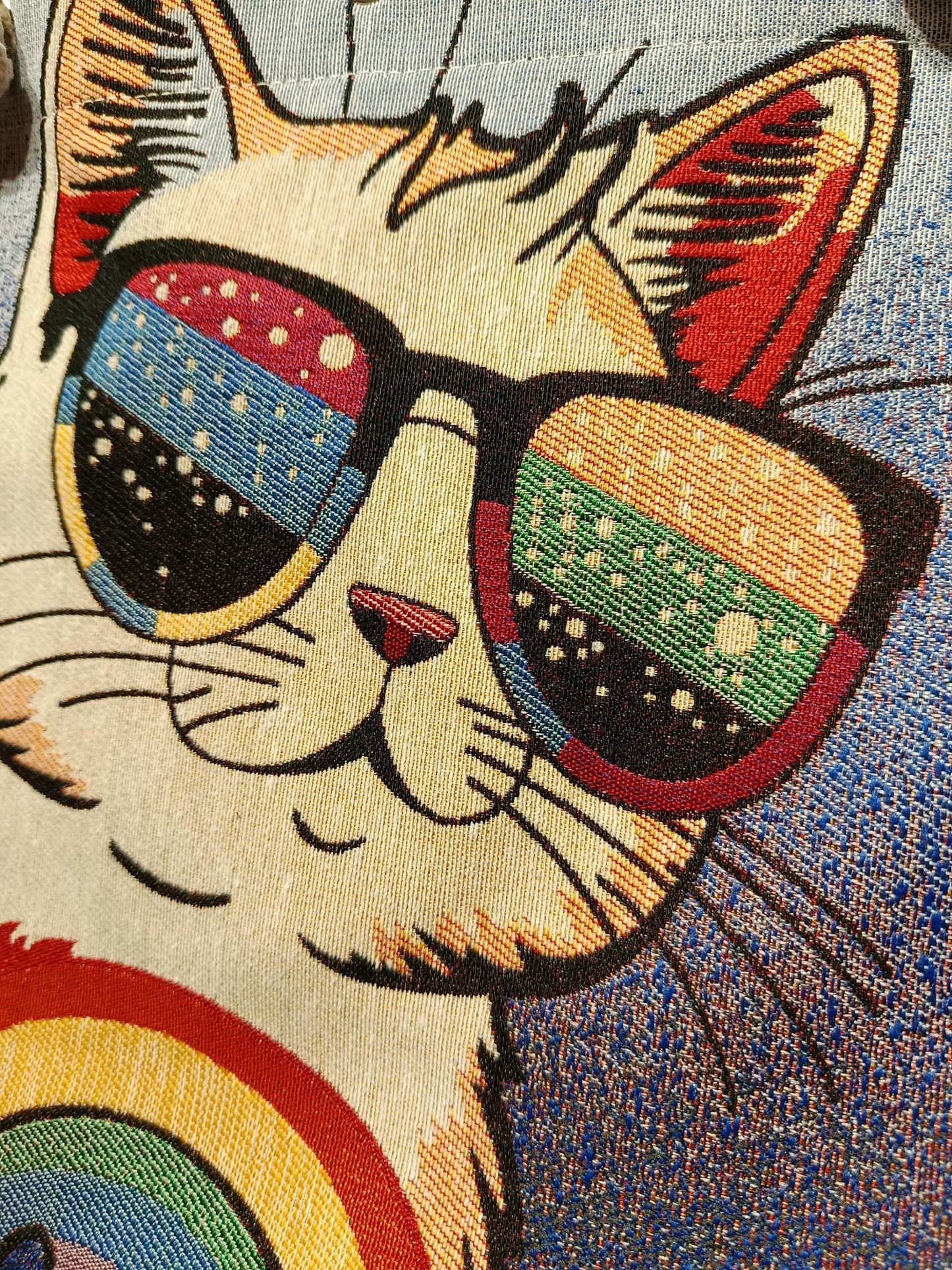 Cats in Istanbul Tote Bag: Handmade Shoulder Bag (35cmx45cm)