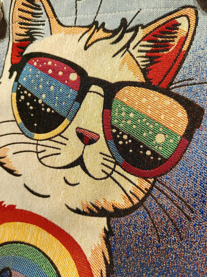 Cats in Istanbul Tote Bag: Handmade Shoulder Bag (35cmx45cm)