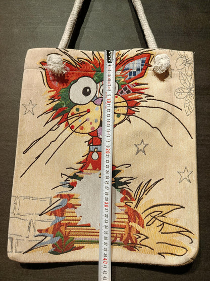 Cats in Istanbul Tote Bag: Organic Cotton Blend Shoulder Bag